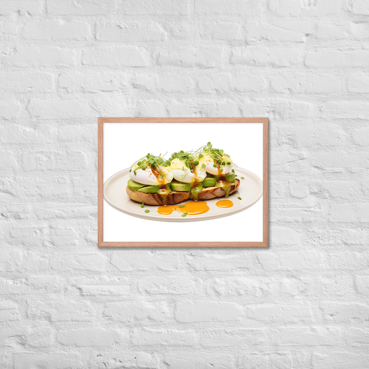 Avocado Eggs Benedict Framed poster 🤤 from Yumify.AI