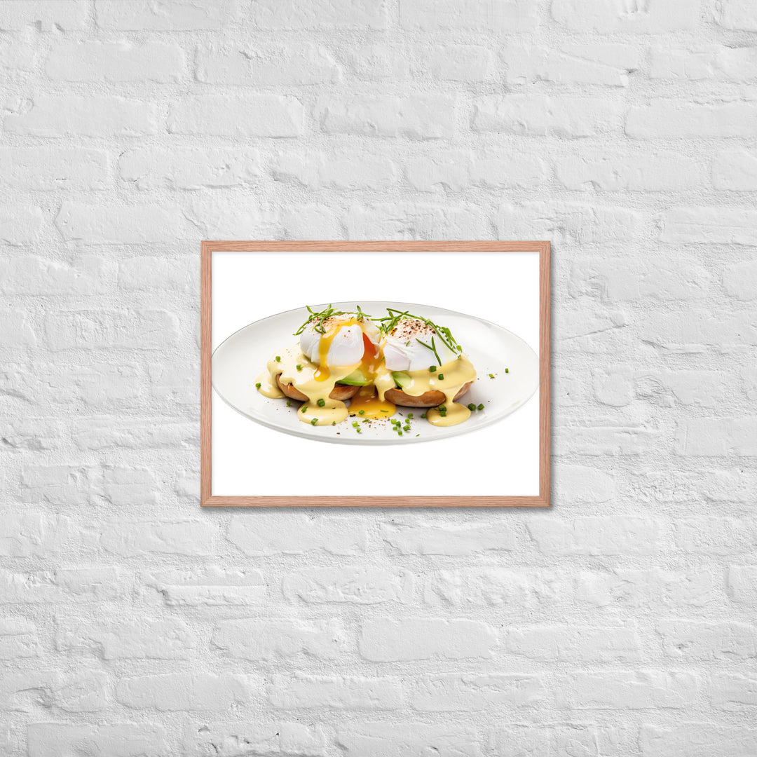 Avocado Eggs Benedict Framed poster 🤤 from Yumify.AI