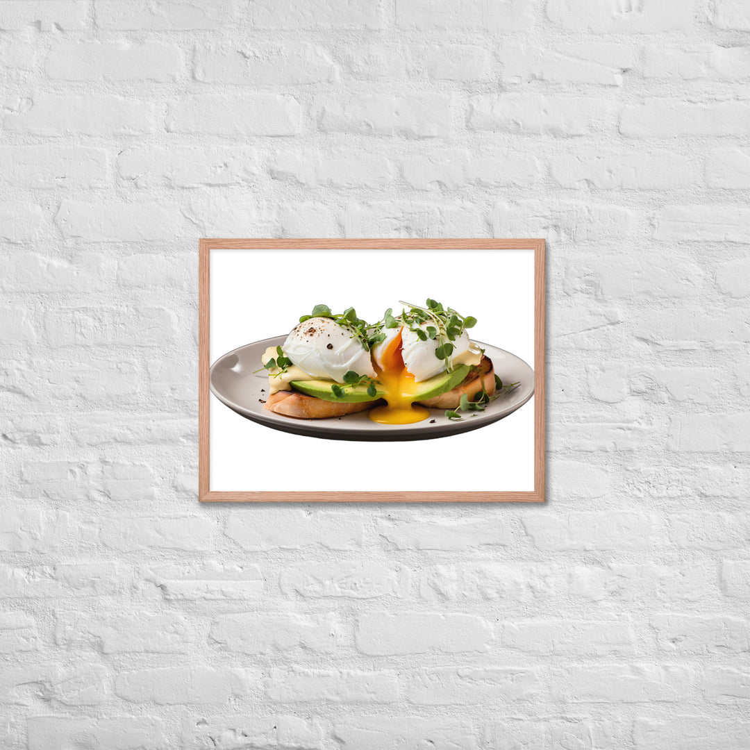 Avocado Eggs Benedict Framed poster 🤤 from Yumify.AI