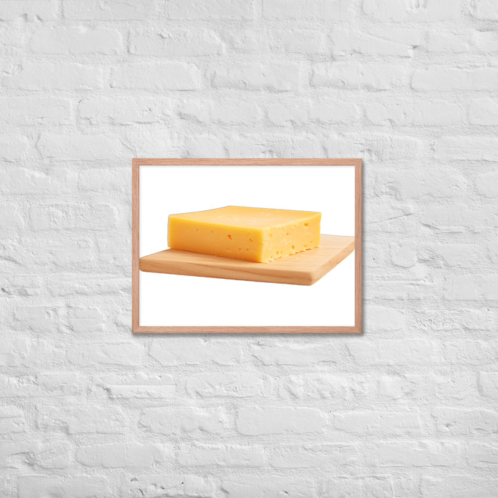 Aged Cheddar Slab Framed poster 🤤 from Yumify.AI