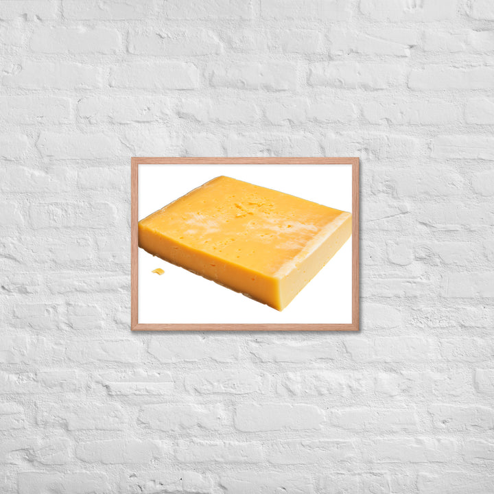 Aged Cheddar Slab Framed poster 🤤 from Yumify.AI