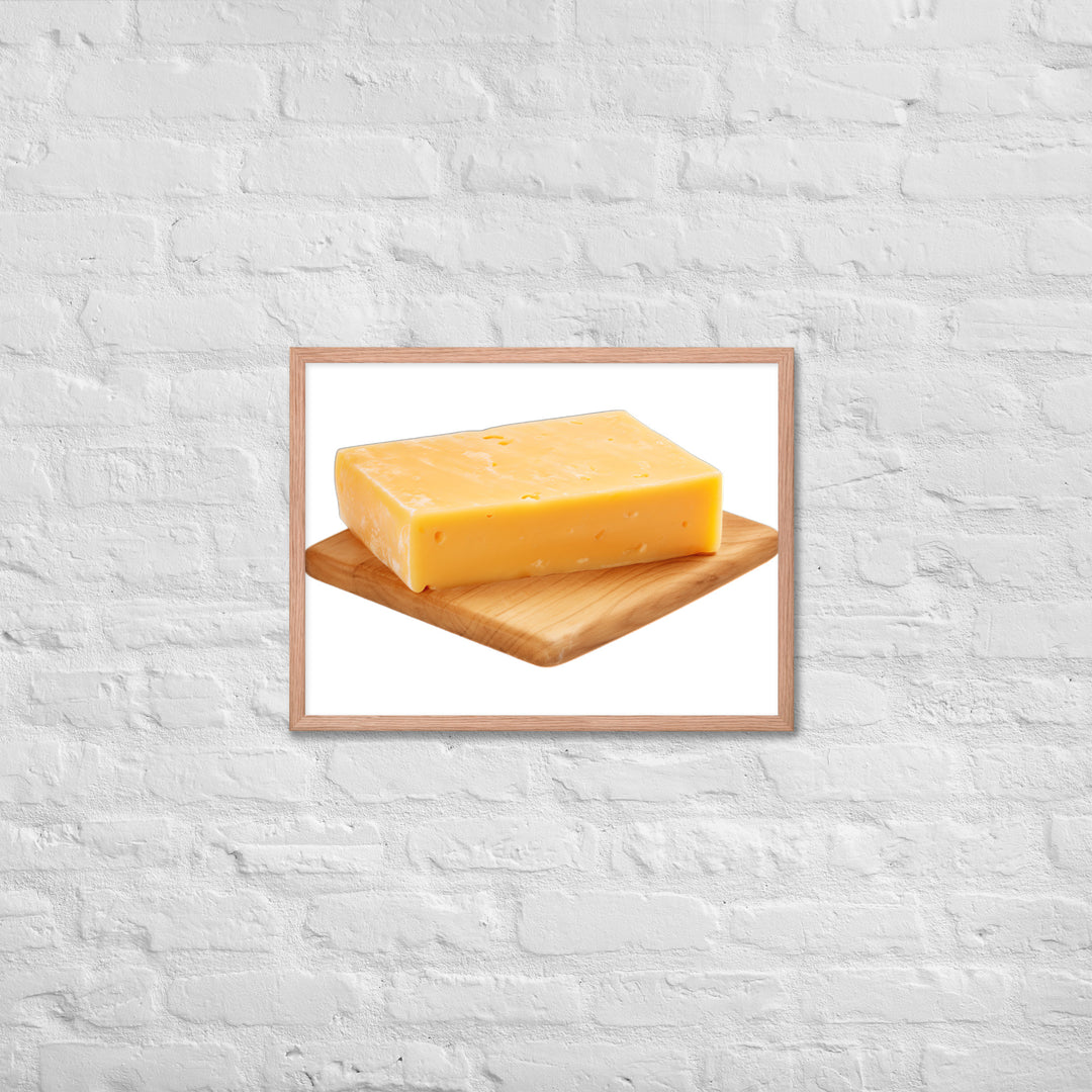 Aged Cheddar Slab Framed poster 🤤 from Yumify.AI