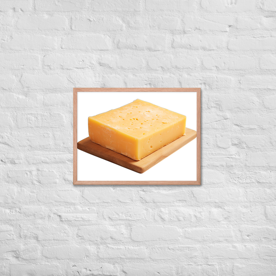 Aged Cheddar Slab Framed poster 🤤 from Yumify.AI