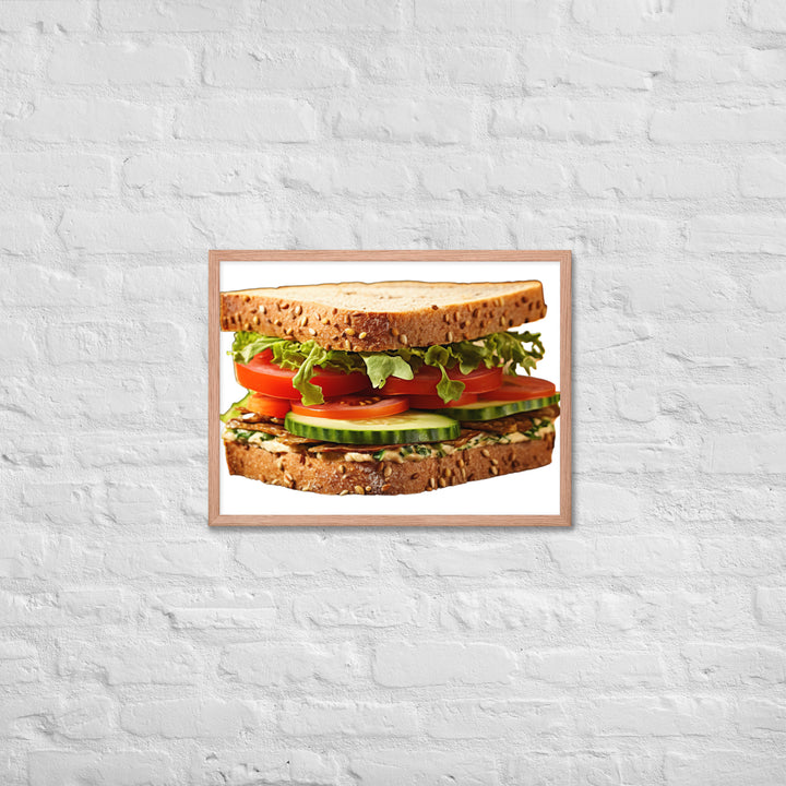 Veggie Delight Sandwich Framed poster 🤤 from Yumify.AI