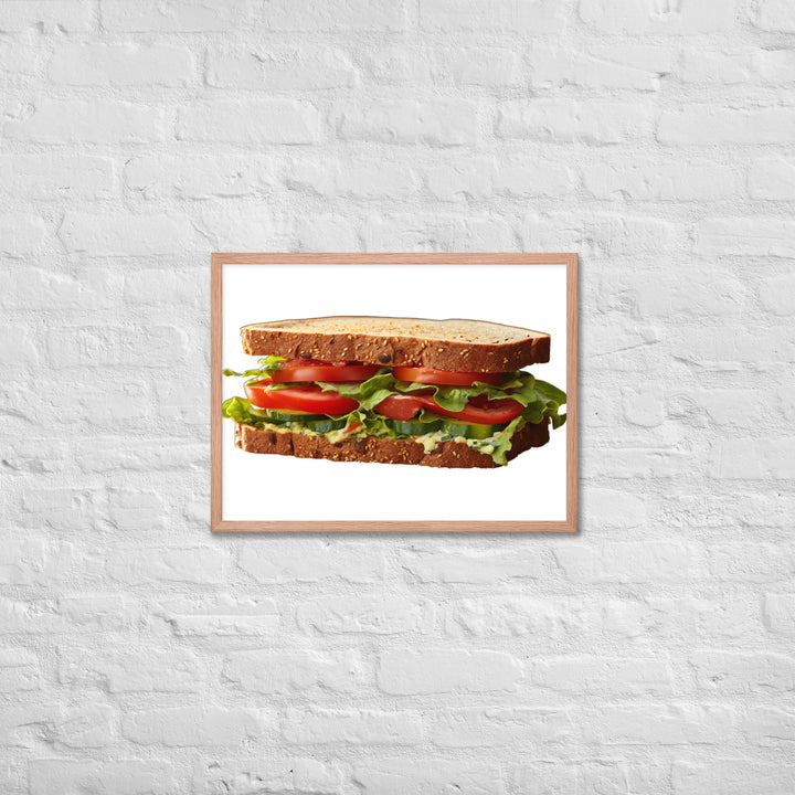 Veggie Delight Sandwich Framed poster 🤤 from Yumify.AI