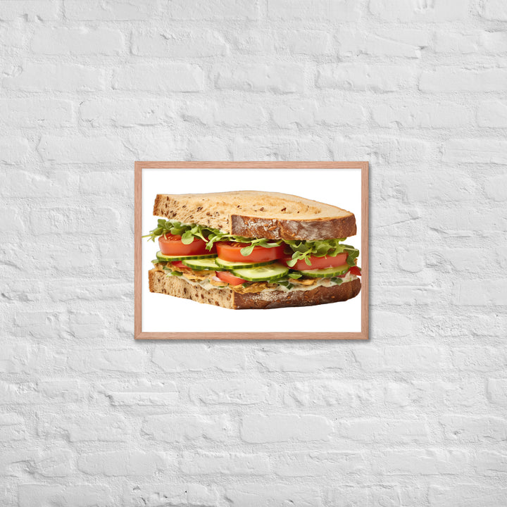 Veggie Delight Sandwich Framed poster 🤤 from Yumify.AI