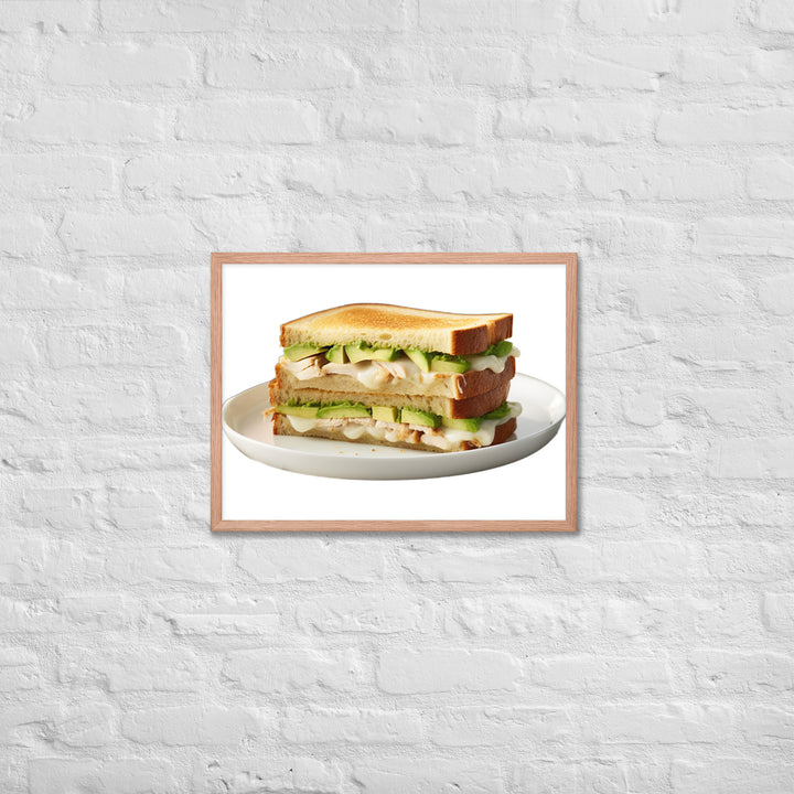 Chicken Avocado Sandwich Framed poster 🤤 from Yumify.AI