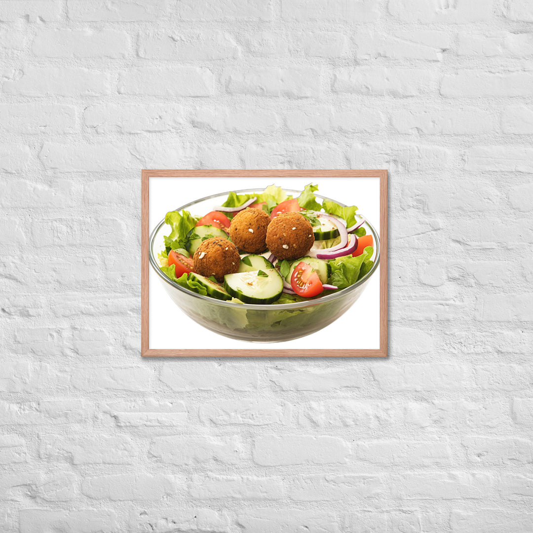 Falafel Salad Bowl Framed poster 🤤 from Yumify.AI