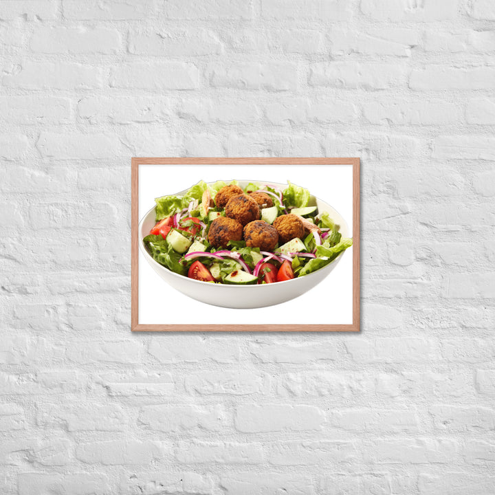 Falafel Salad Bowl Framed poster 🤤 from Yumify.AI