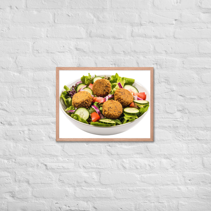 Falafel Salad Bowl Framed poster 🤤 from Yumify.AI