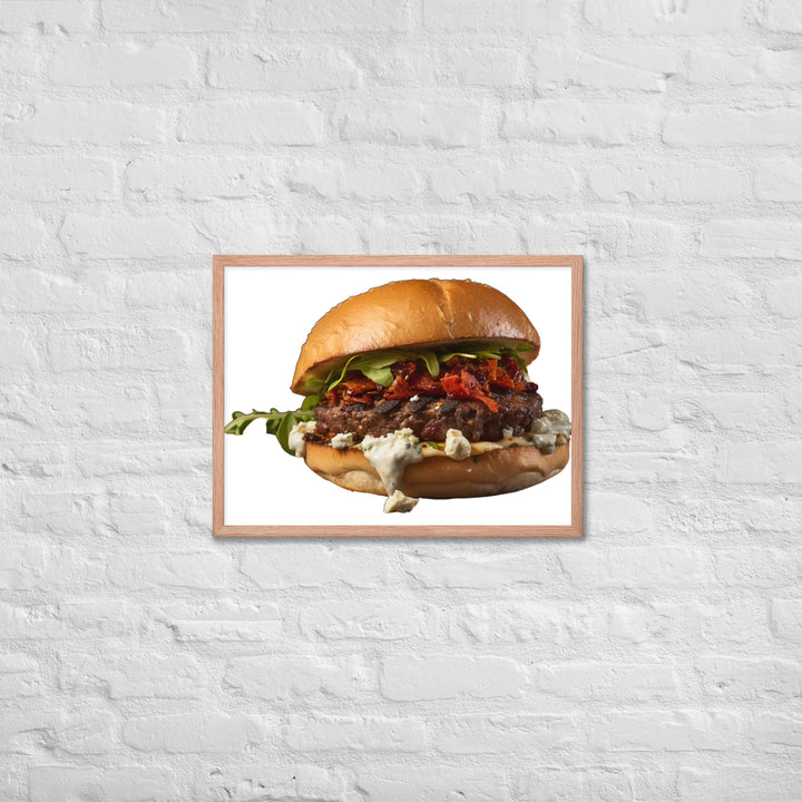 Exotic Lamb Burger Fusion Framed poster 🤤 from Yumify.AI