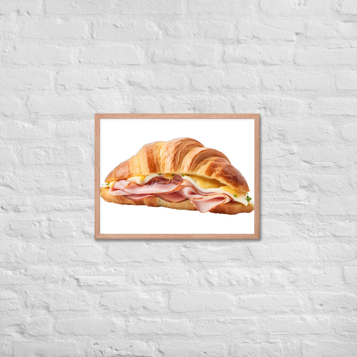 Ham and Cheese Croissant Framed poster 🤤 from Yumify.AI