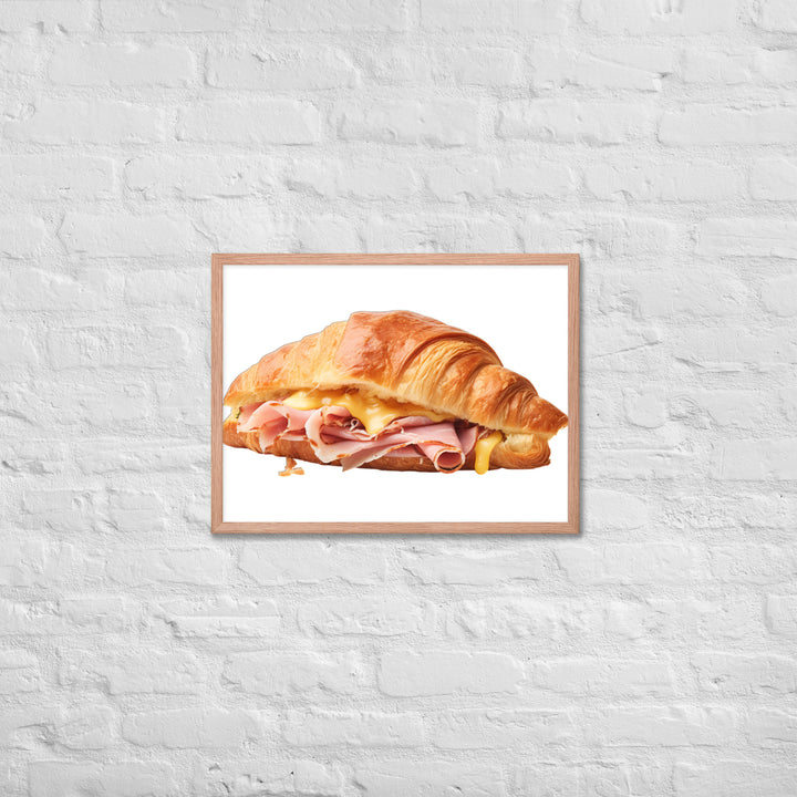 Ham and Cheese Croissant Framed poster 🤤 from Yumify.AI