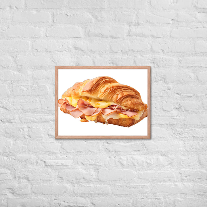 Ham and Cheese Croissant Framed poster 🤤 from Yumify.AI