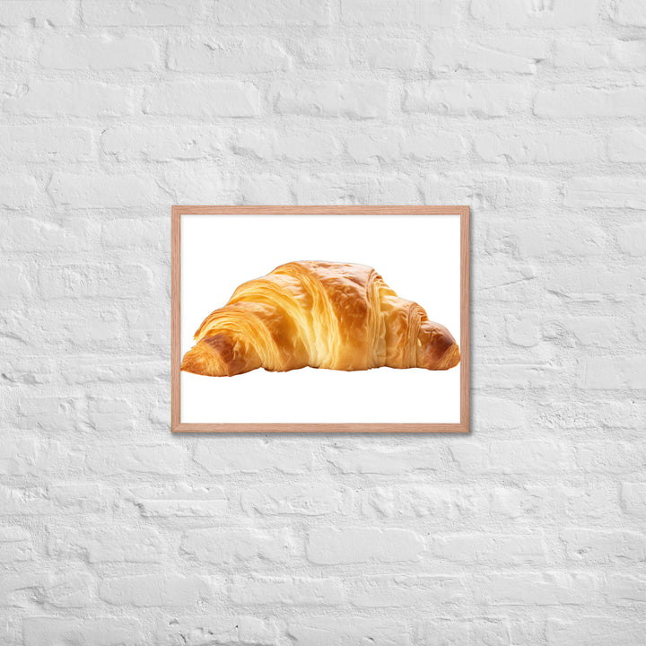 Golden Butter Croissant Framed poster 🤤 from Yumify.AI