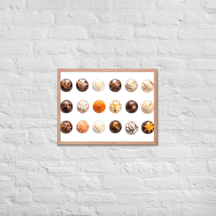 Artisanal Chocolate Bonbons Framed poster 🤤 from Yumify.AI