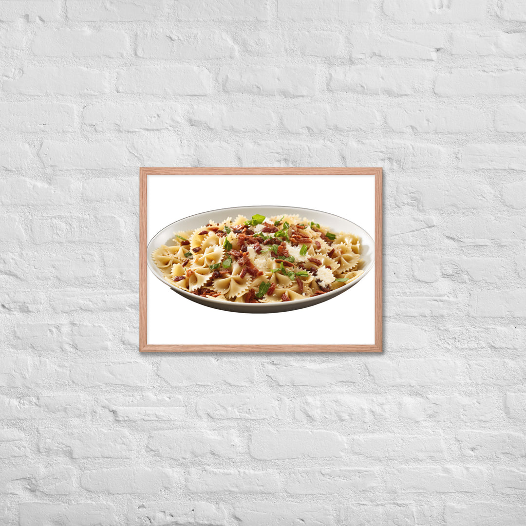 Sun dried Tomato Farfalle Framed poster 🤤 from Yumify.AI