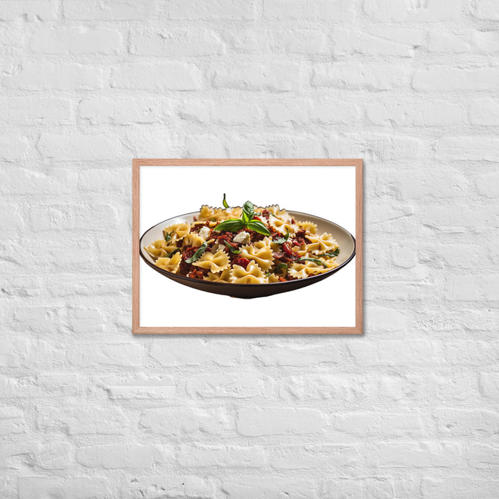 Sun dried Tomato Farfalle Framed poster 🤤 from Yumify.AI