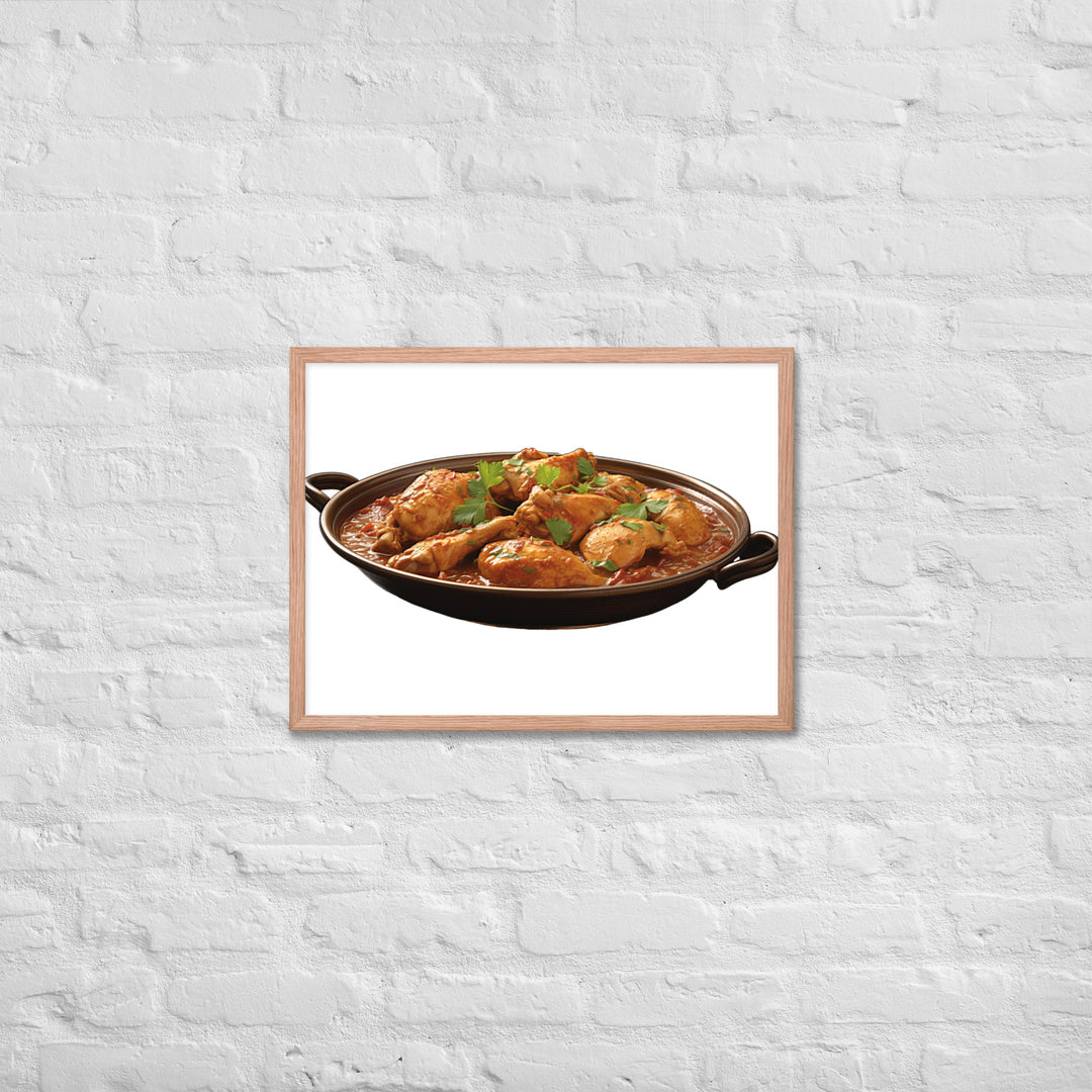 Spicy Chicken Curry Delight Framed poster 🤤 from Yumify.AI