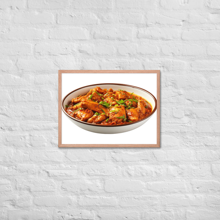 Spicy Chicken Curry Delight Framed poster 🤤 from Yumify.AI