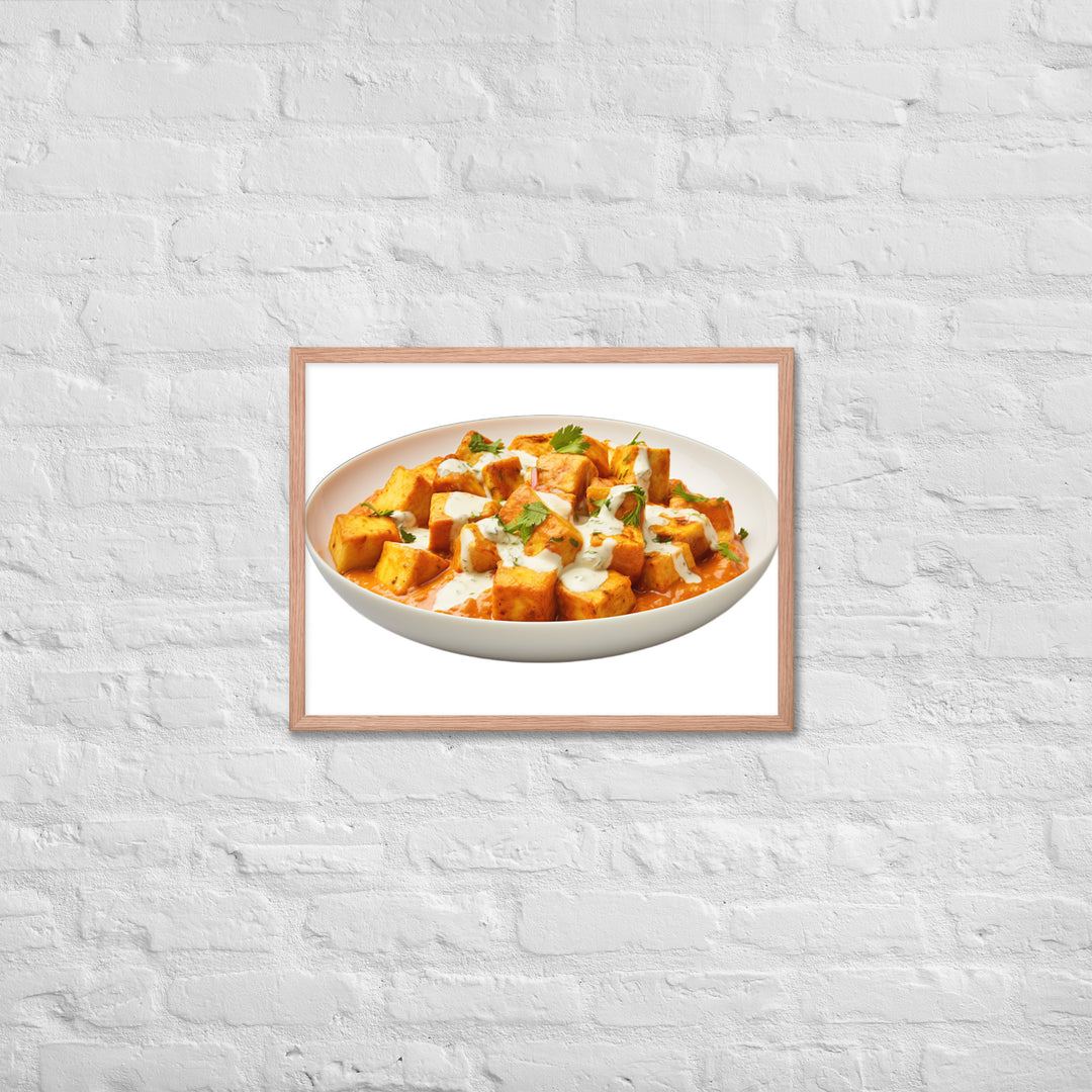 Paneer Tikka Masala Glow Framed poster 🤤 from Yumify.AI