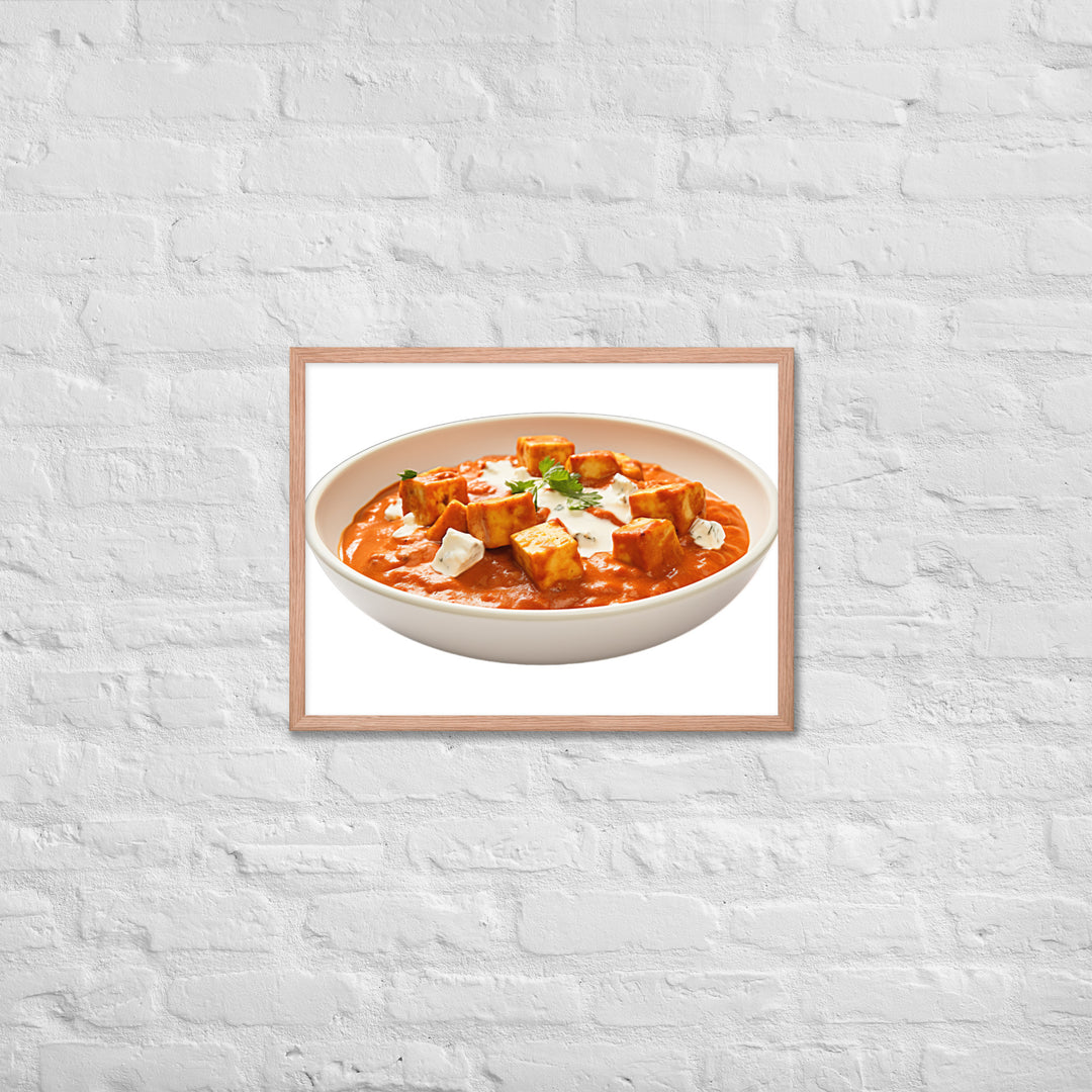 Paneer Tikka Masala Glow Framed poster 🤤 from Yumify.AI