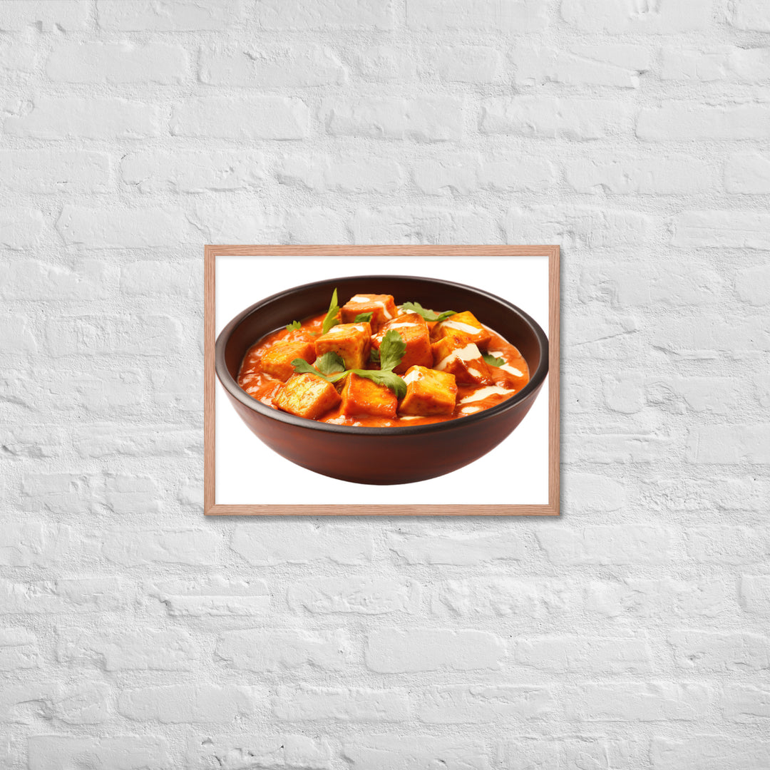 Paneer Tikka Masala Glow Framed poster 🤤 from Yumify.AI