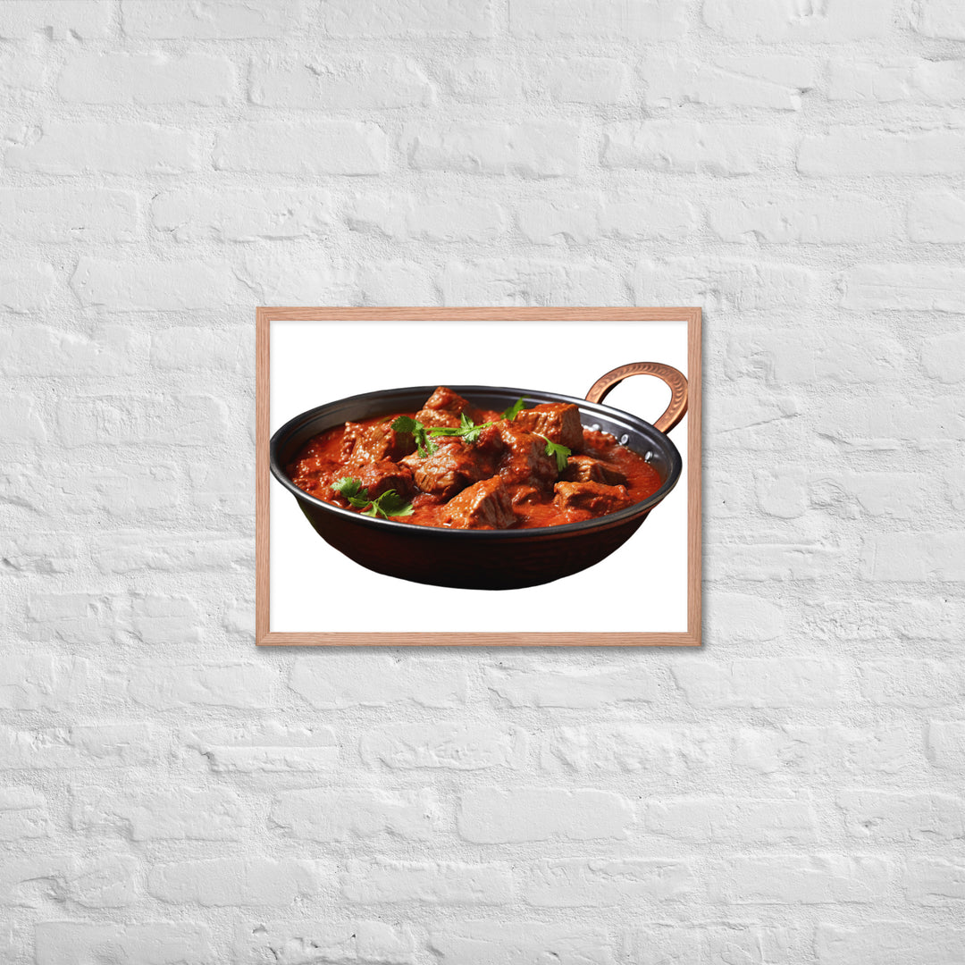 Mutton Rogan Josh Framed poster 🤤 from Yumify.AI