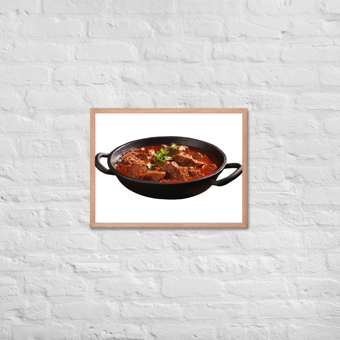 Mutton Rogan Josh Framed poster 🤤 from Yumify.AI