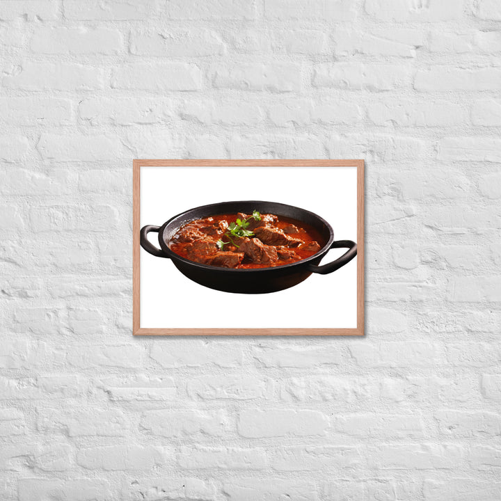 Mutton Rogan Josh Framed poster 🤤 from Yumify.AI