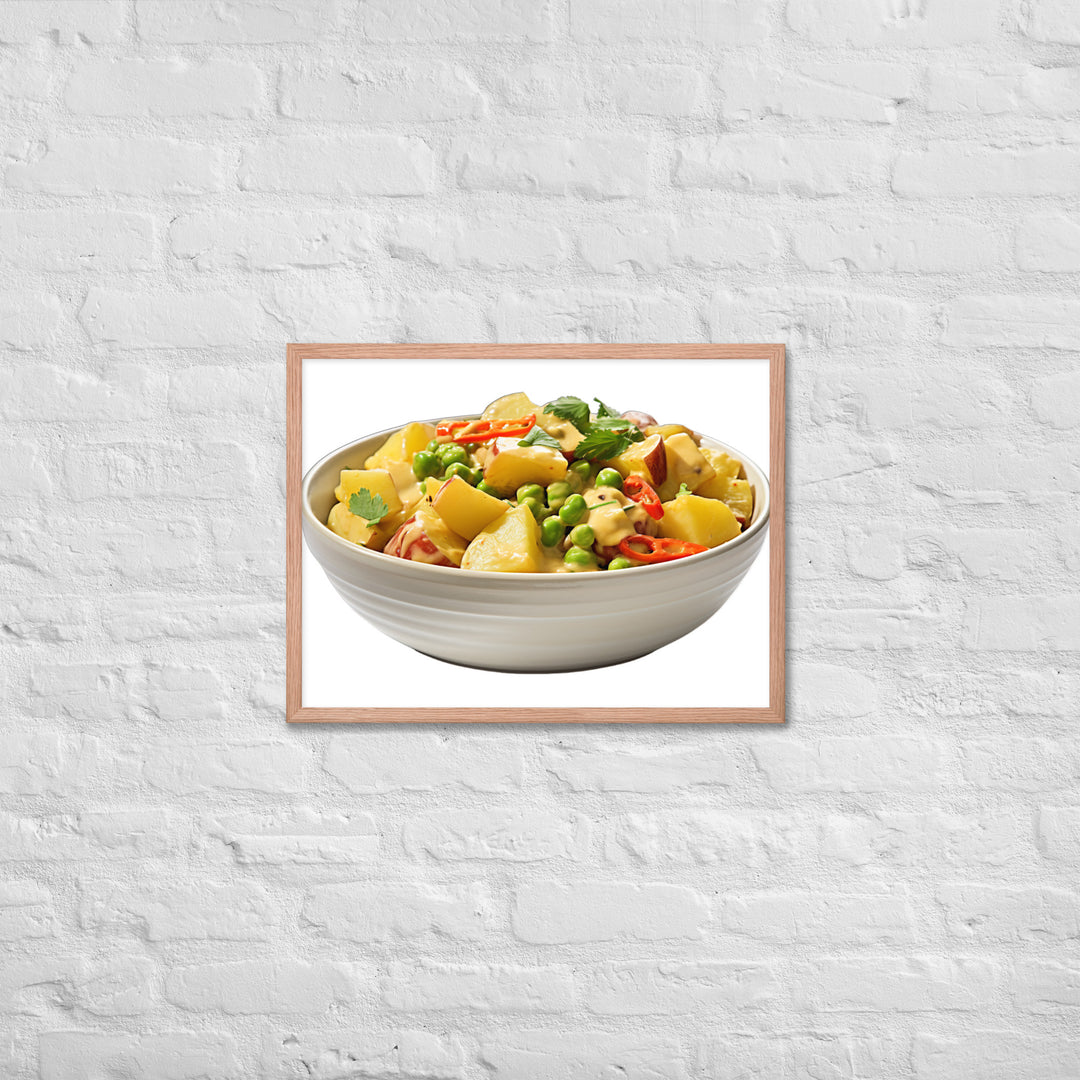 Creamy Vegan Vegetable Curry Framed poster 🤤 from Yumify.AI