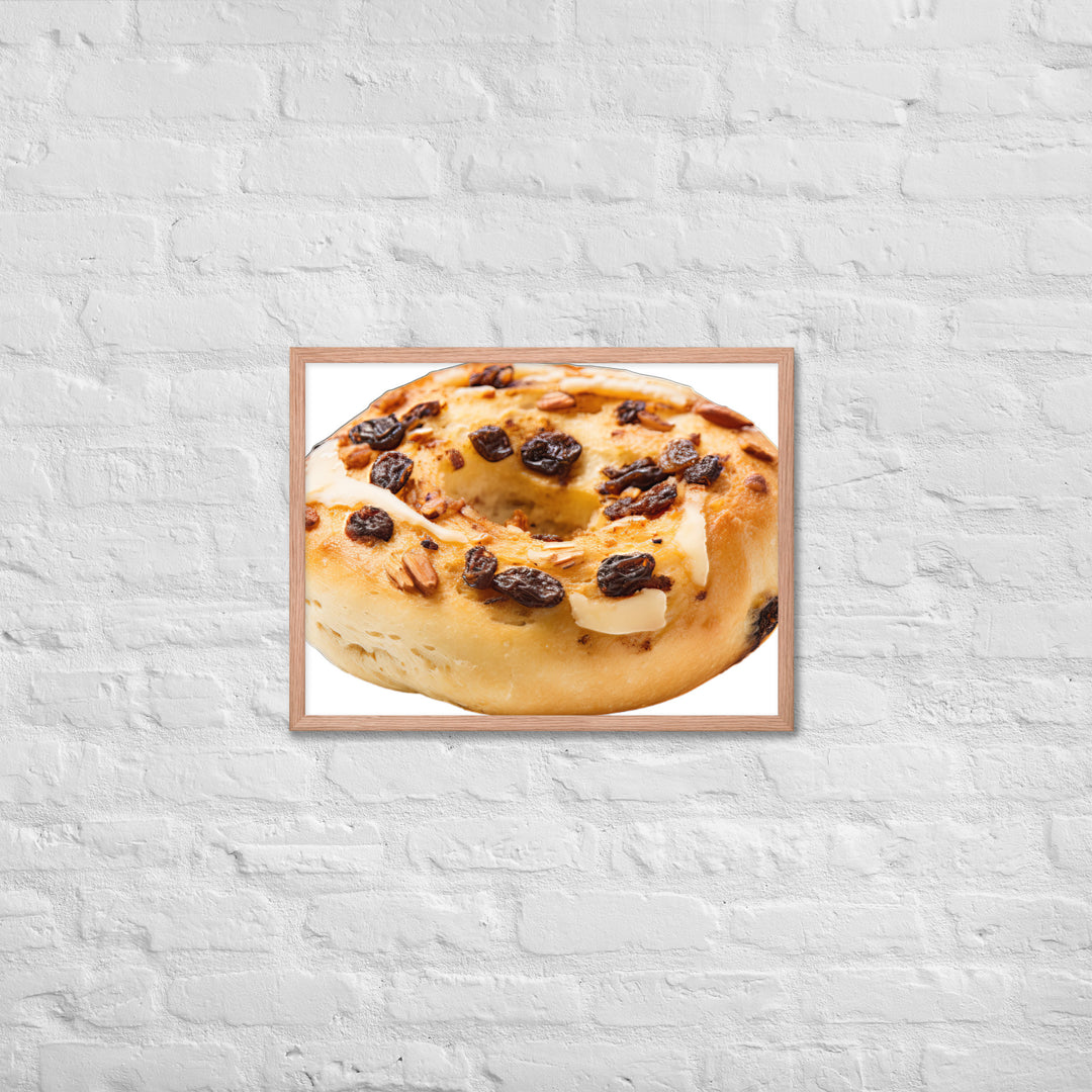 Cinnamon Raisin Bagel Framed poster 🤤 from Yumify.AI