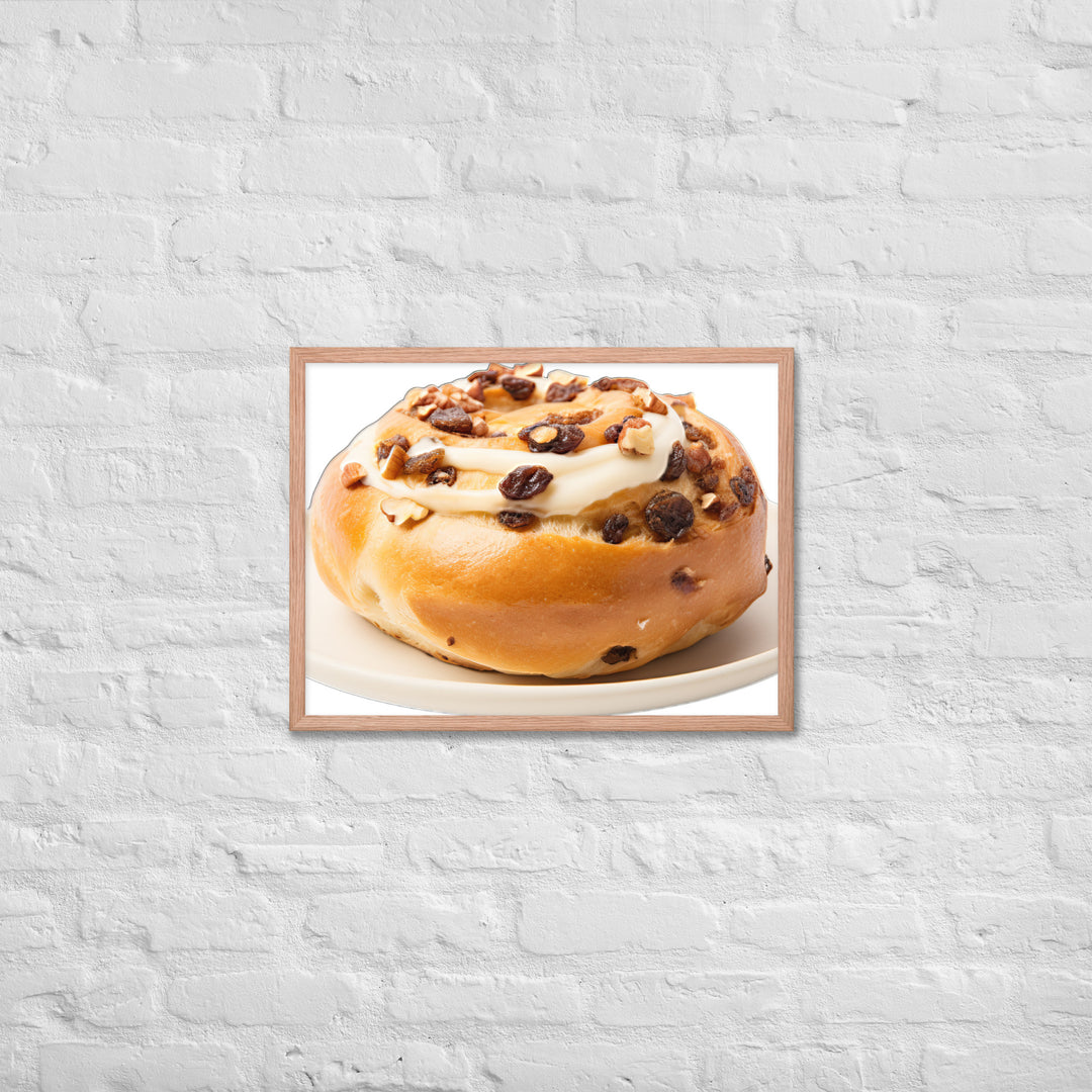 Cinnamon Raisin Bagel Framed poster 🤤 from Yumify.AI