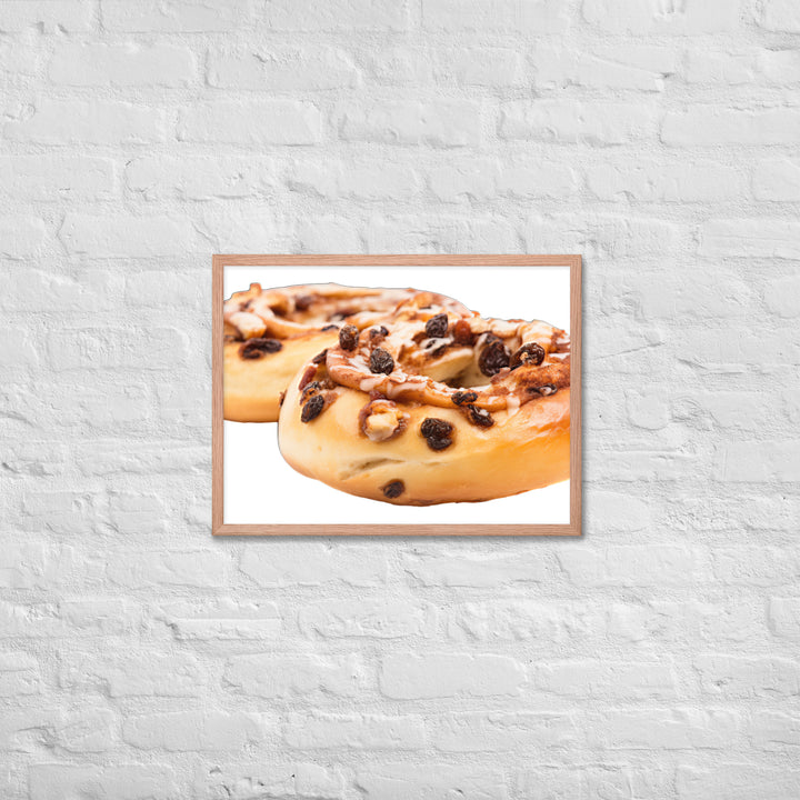 Cinnamon Raisin Bagel Framed poster 🤤 from Yumify.AI