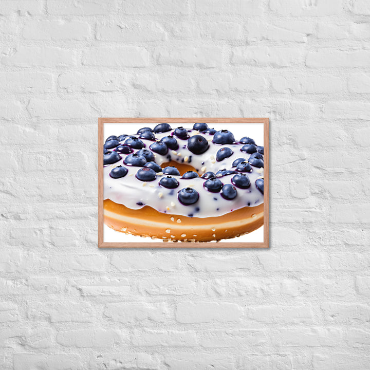 Blueberry Bagel Framed poster 🤤 from Yumify.AI