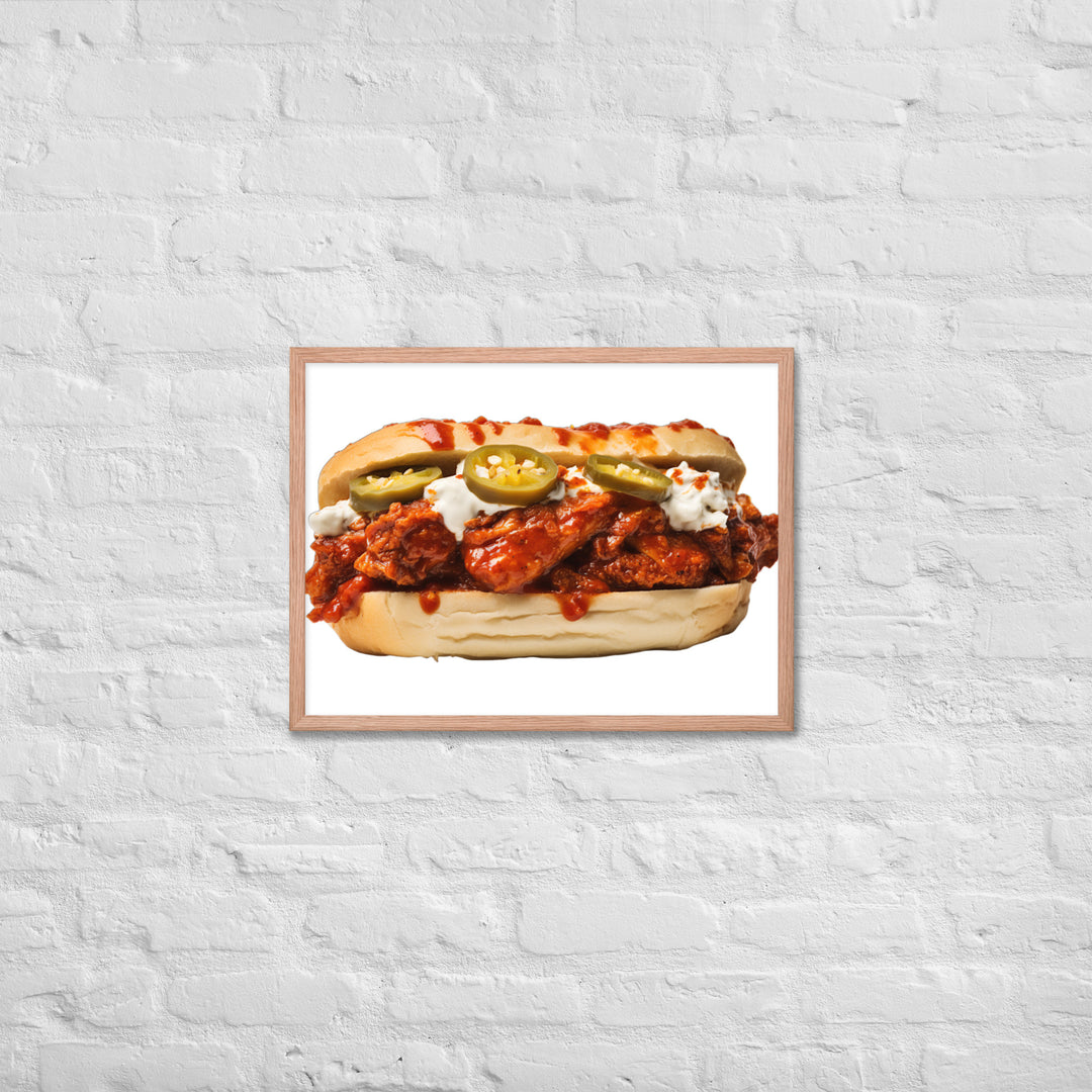 Nashville Hot Chicken Framed poster 🤤 from Yumify.AI