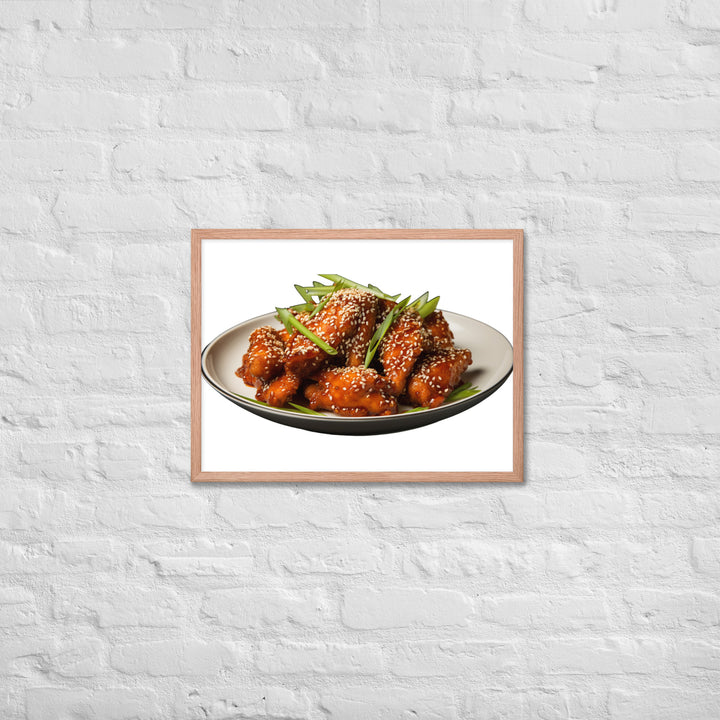 Korean Fried Chicken Delight Framed poster 🤤 from Yumify.AI