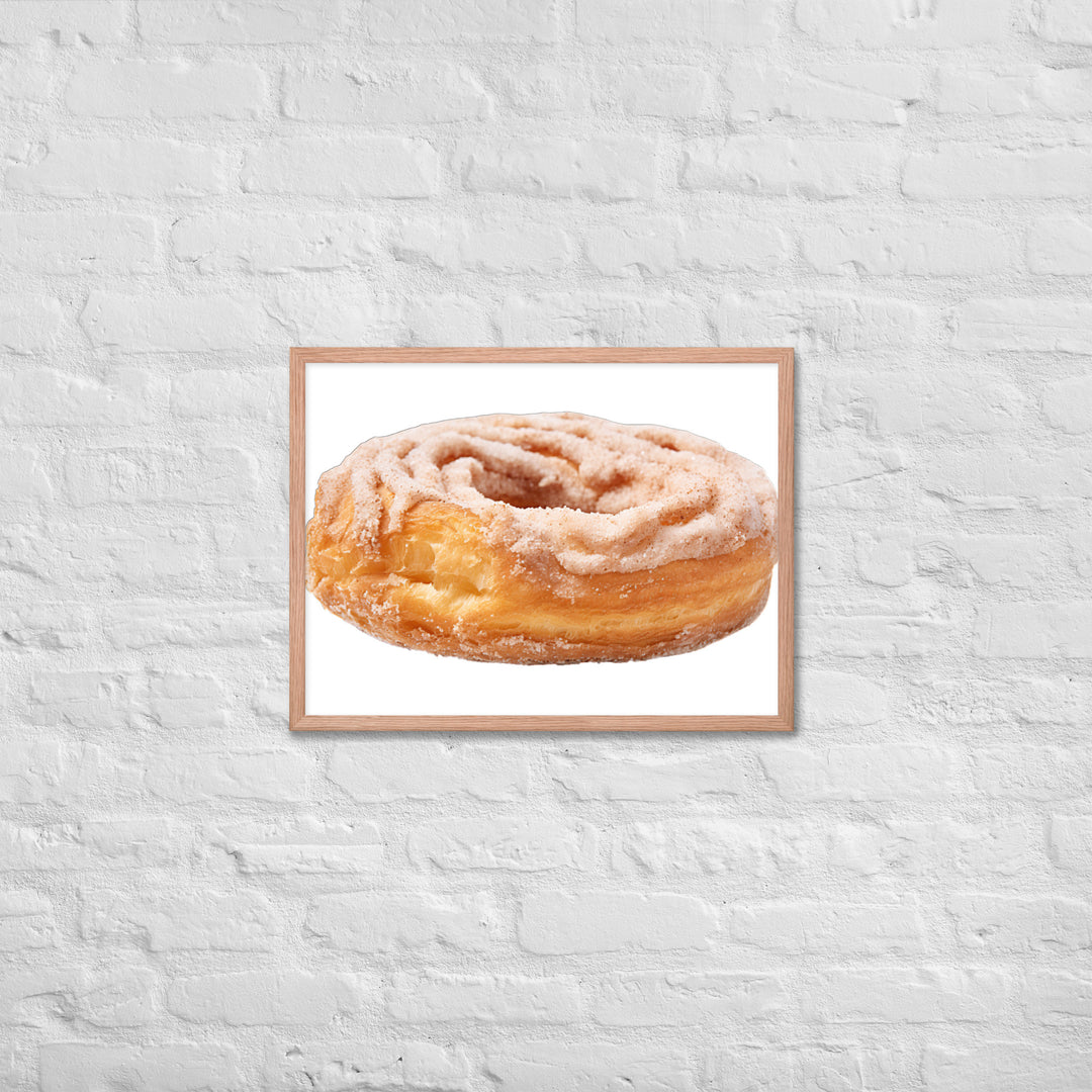 Cinnamon Sugar Donut Twist Framed poster 🤤 from Yumify.AI