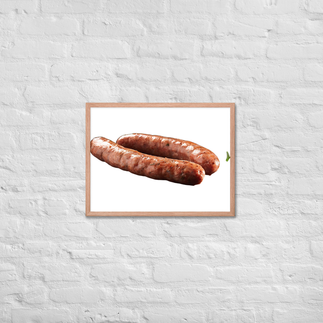 Veal Sausage Delight Framed poster 🤤 from Yumify.AI