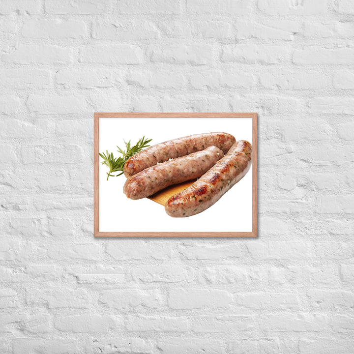 Veal Sausage Delight Framed poster 🤤 from Yumify.AI