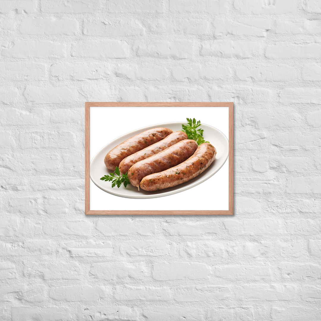 Veal Sausage Delight Framed poster 🤤 from Yumify.AI