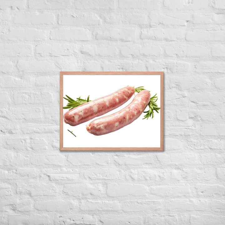 Veal Sausage Delight Framed poster 🤤 from Yumify.AI