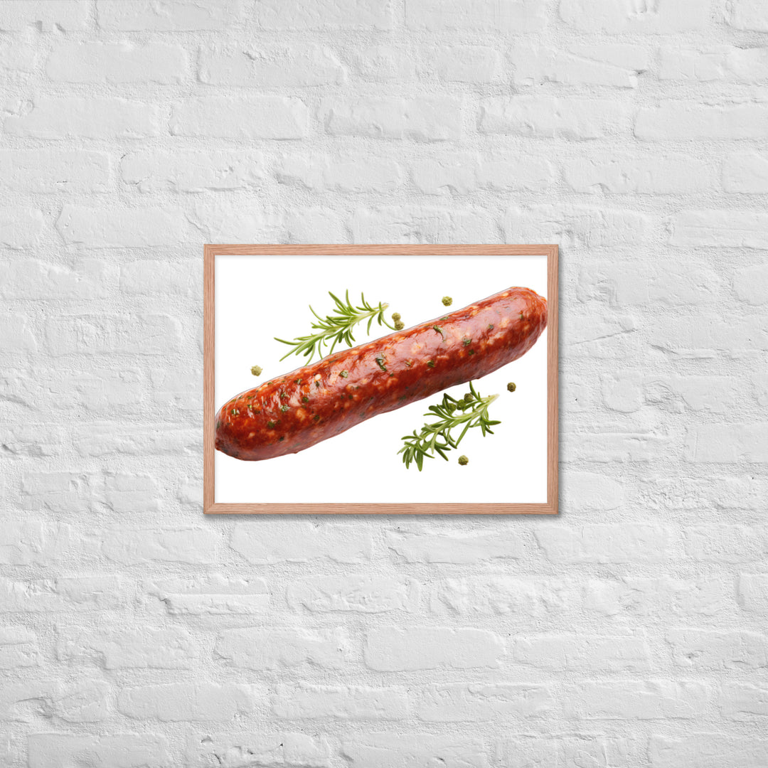 Lamb Sausage Framed poster 🤤 from Yumify.AI