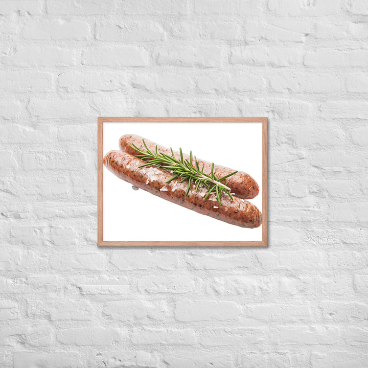 Lamb Sausage Framed poster 🤤 from Yumify.AI