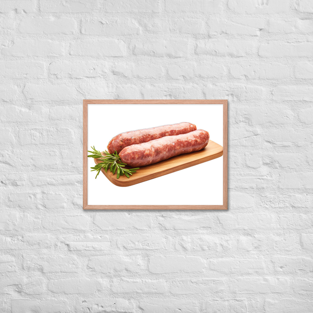 Lamb Sausage Framed poster 🤤 from Yumify.AI