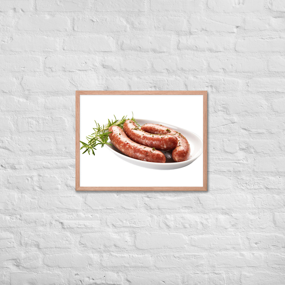 Lamb Sausage Framed poster 🤤 from Yumify.AI