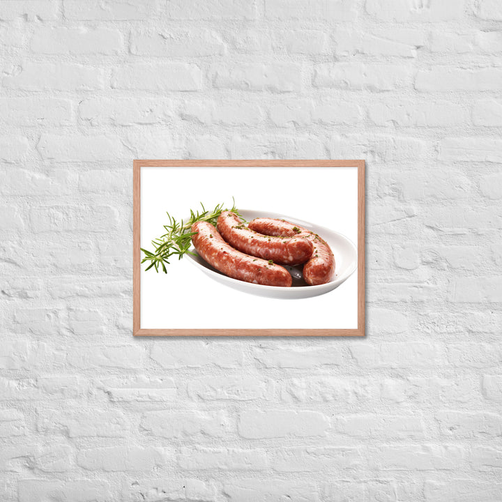 Lamb Sausage Framed poster 🤤 from Yumify.AI