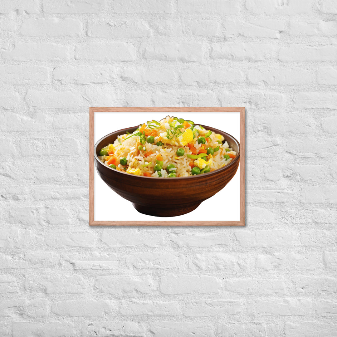 Classic Egg Fried Rice Framed poster 🤤 from Yumify.AI