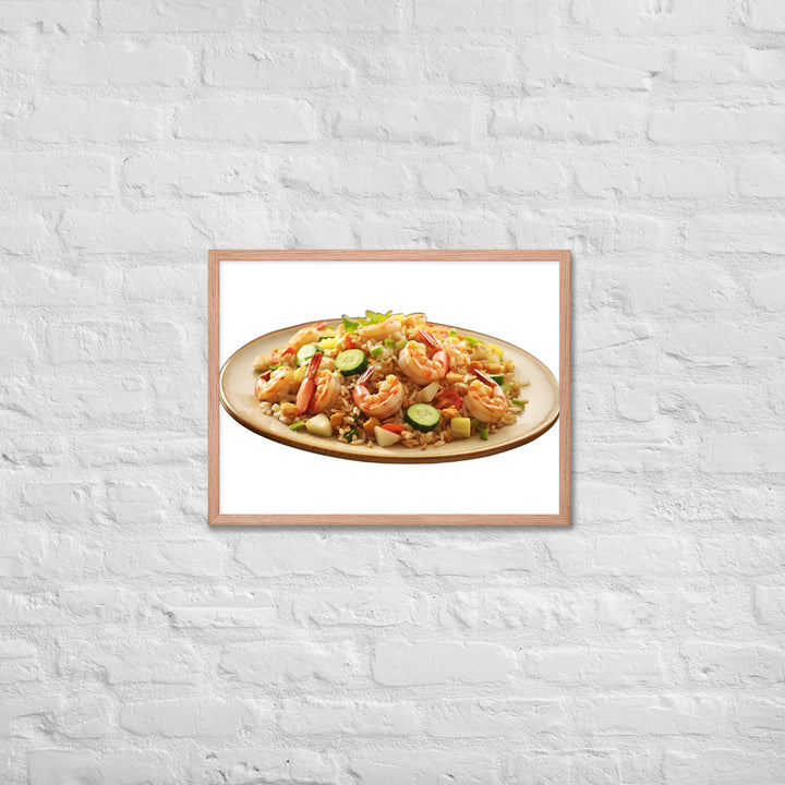 Shrimp Fried Rice Framed poster 🤤 from Yumify.AI