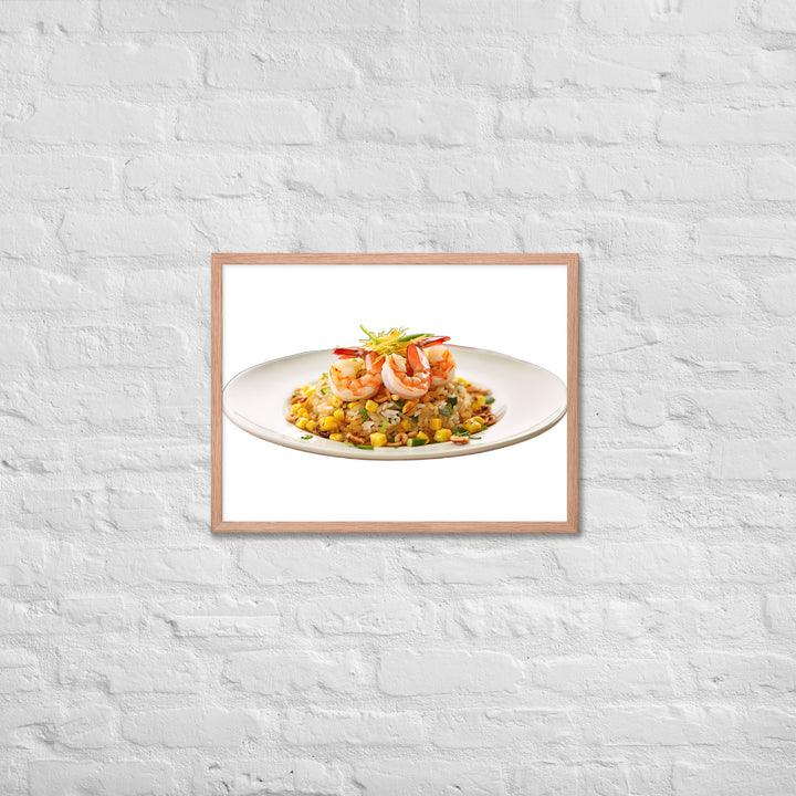 Shrimp Fried Rice Framed poster 🤤 from Yumify.AI